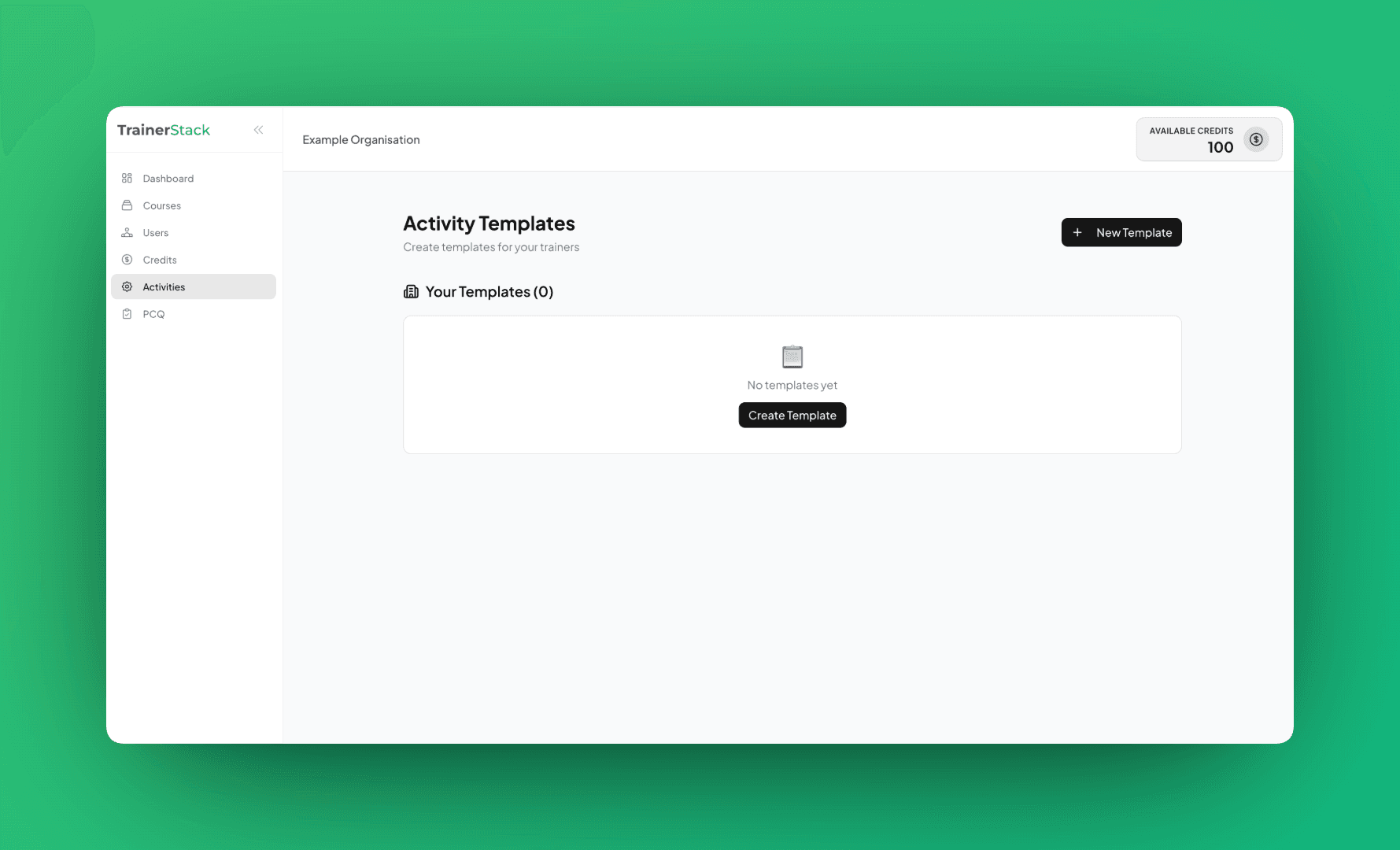 Activity Templates